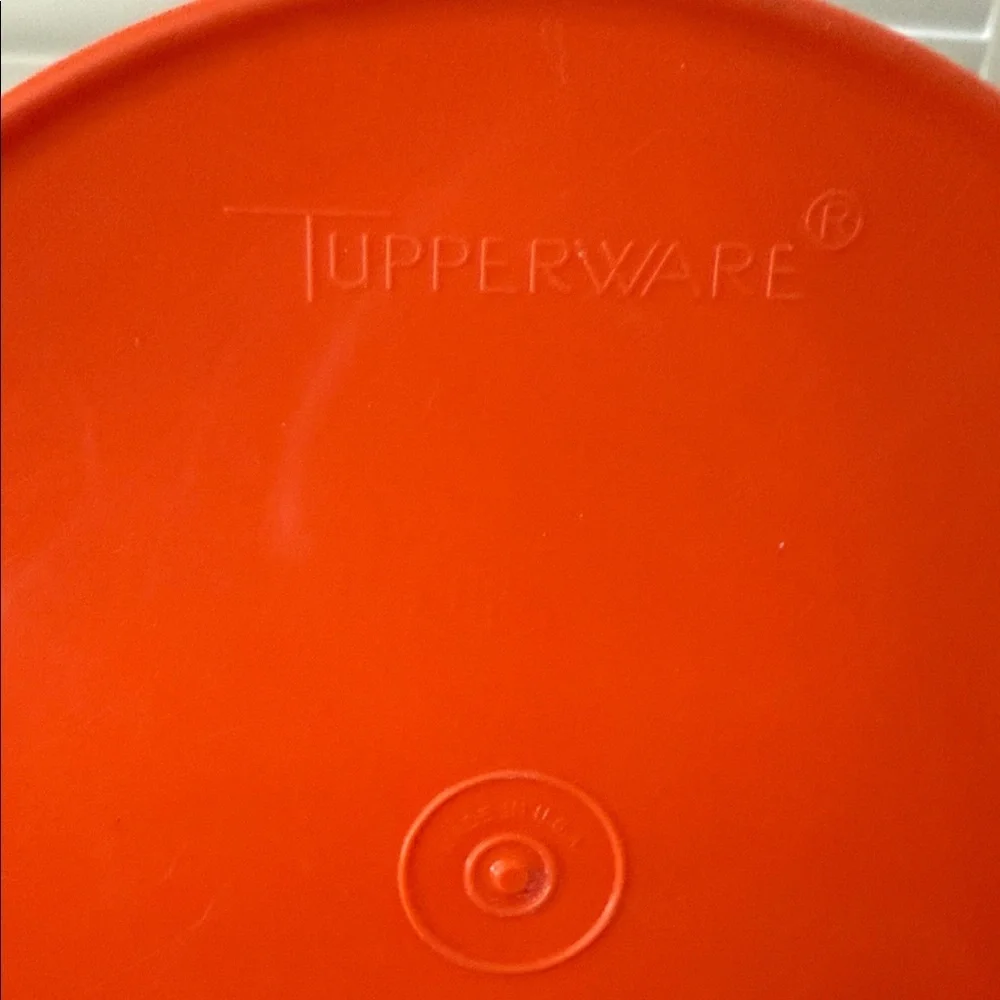 Tupperware Vibrant Orange Storage Bowl